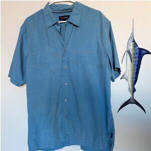 COVA Jantzen Men’s Coastal Fishing theme button up NWOT Size Large Ocean Marlin